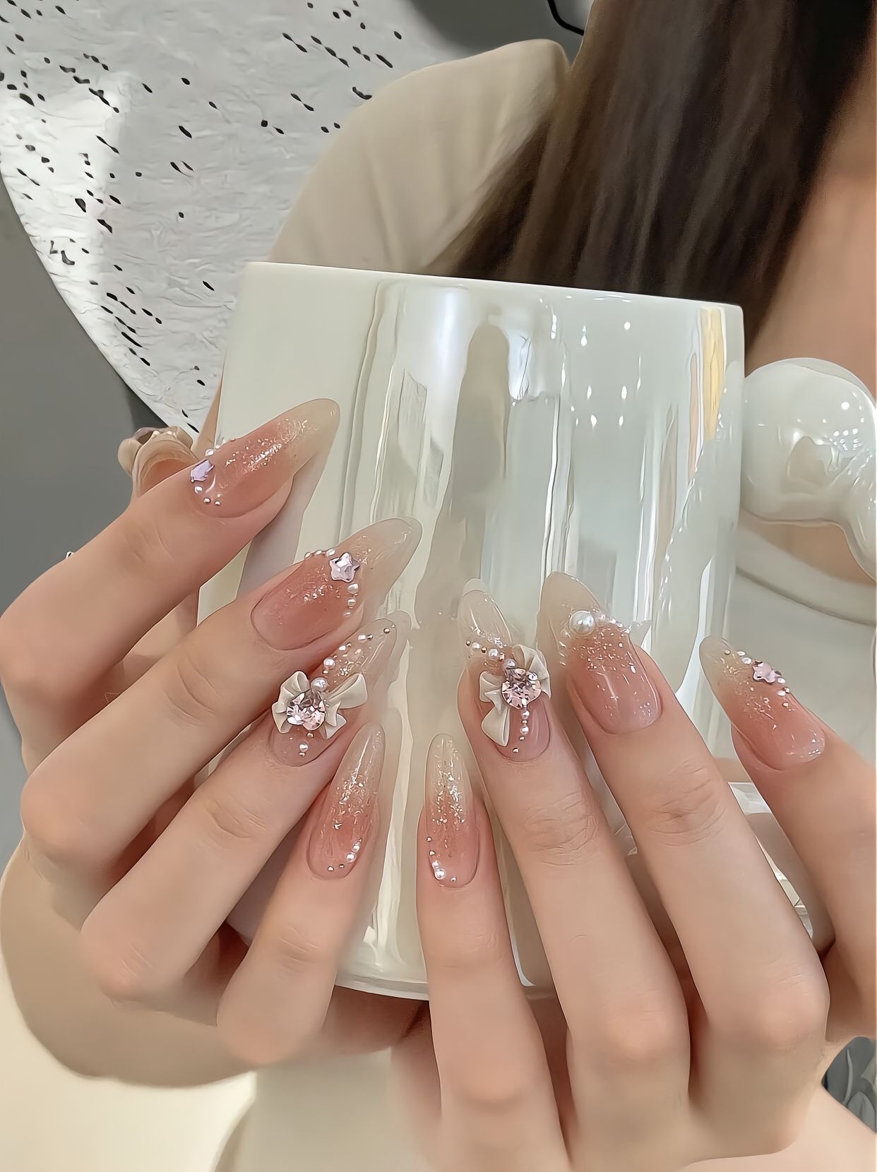 Nail tiểu thư mắt mèo xinh xắn lãng mạn